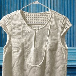 J Crew white dress. Size small